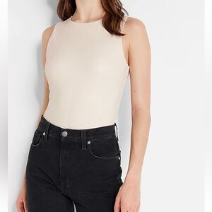 NWT Express body contour faux leather bodysuit